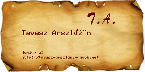 Tavasz Arszlán névjegykártya